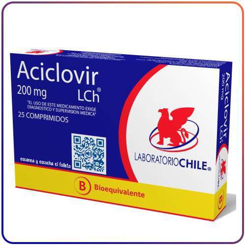 ACICLOVIR 200 MG  25 COMPRIMIDOS